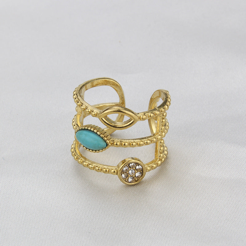 Ins Trendy Exquisite Light Luxury Ring Adjustable