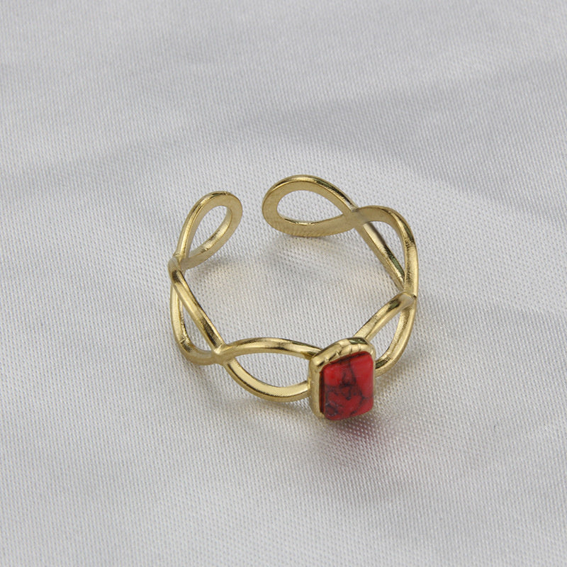 Ins Trendy Exquisite Light Luxury Ring Adjustable